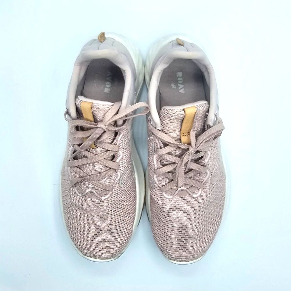 New Balance Women"s Sneakers Size 8 Mauve Pink Knit Running Comfort Shoes - Picture 10 of 13